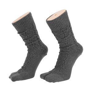 Comfortable Two-toed Socks Gray 1 Pair